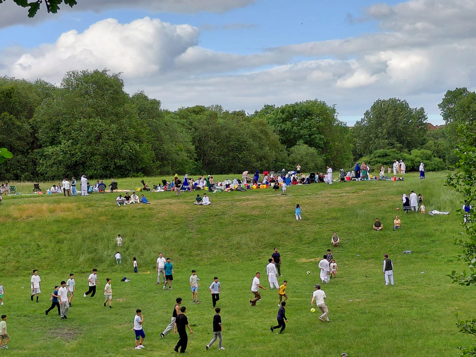 Families gathered for a Hazara community event